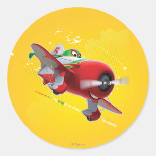 Sticker Rond El Chupacabra - Le héros du peuple