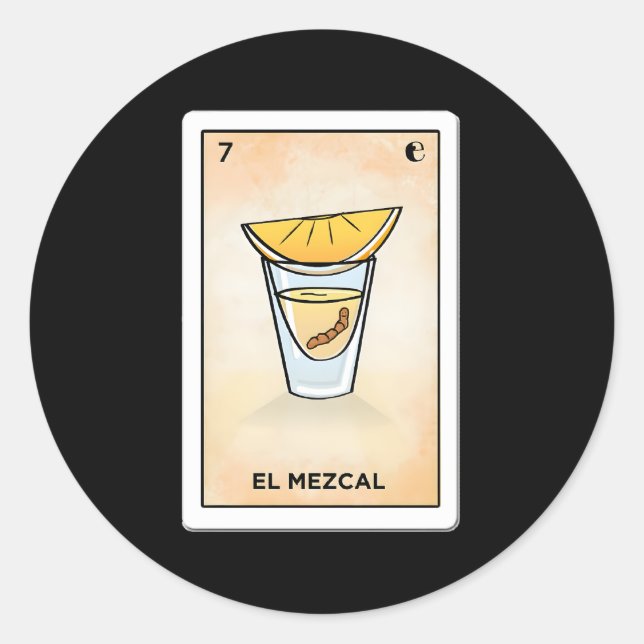 Sticker Rond El Mezcal LoterãA (Devant)