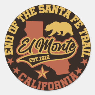 Sticker Rond El Monte, Californie