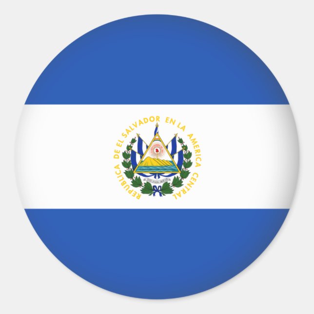 Sticker Rond El Salvador (Devant)