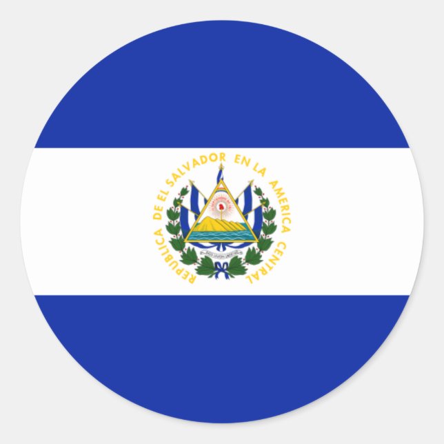 Sticker Rond el salvador (Devant)