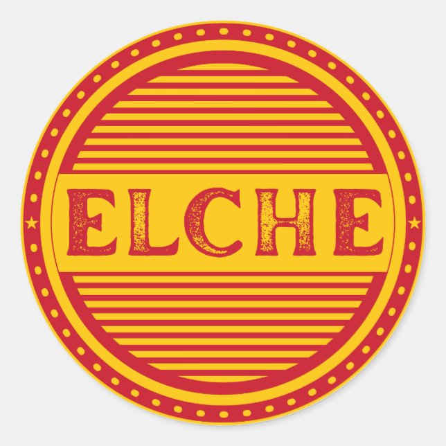 Sticker Rond Elche City Pride Emblem – Spanish Identity (Devant)