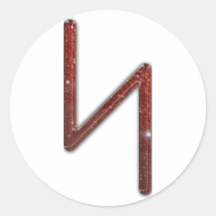 Sticker Rond Elder Futhark Rune Sol