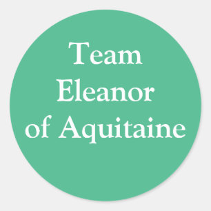 Sticker Rond Eleanor of Aquitaine Reine d'Angleterre