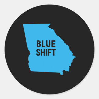 Sticker Rond Election Biden Harris - Blue Shift Georgia