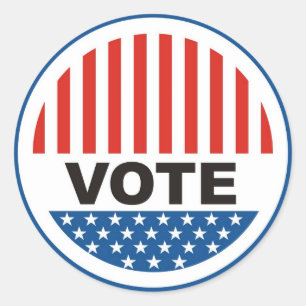 Sticker Rond élection présidentielle américaine badge politique