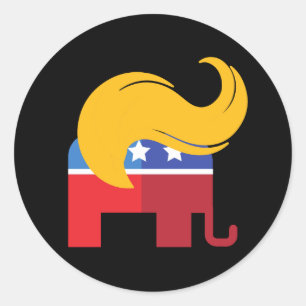 Sticker Rond Élection présidentielle de Trump en 2024