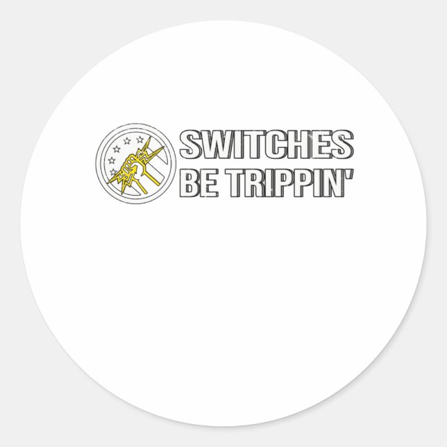 Sticker Rond Electricien Drapeau Electronique Wortwitz désorgan (Devant)