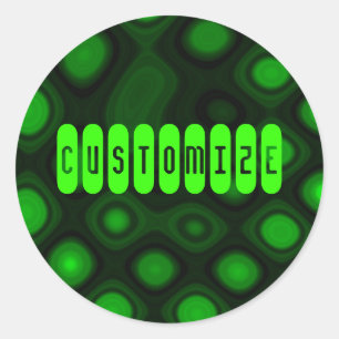 Sticker Rond Electricité verte I - Modèle