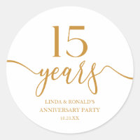 Élégant 15e anniversaire de Mariage Champagne