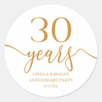 Elégant 30e anniversaire de Mariage Champagne