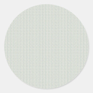 Sticker Rond Élégant bleu jacinthe et sarcelle atténuée des ann