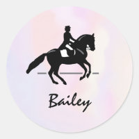 Elégant cavalier de Dressage sur un Arrière - plan