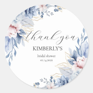 Sticker Rond Elegant Fleur sauvage Boho