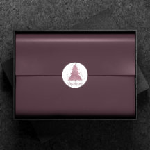 Élégant Joyeux Noël | Dusty Mauve Pink Tree