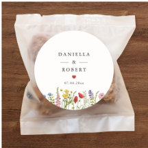 Elegant Minimalist Whimsical Wildflower Wedding