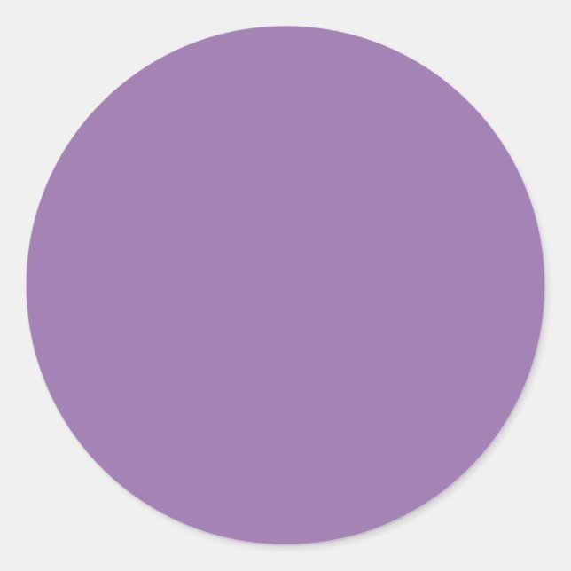 Sticker Rond Élégant Personnalisable - Violet Bellflower (Devant)
