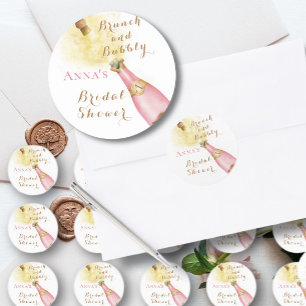 Sticker Rond Élégant petit-déjeuner et déjeuner festif pour ent