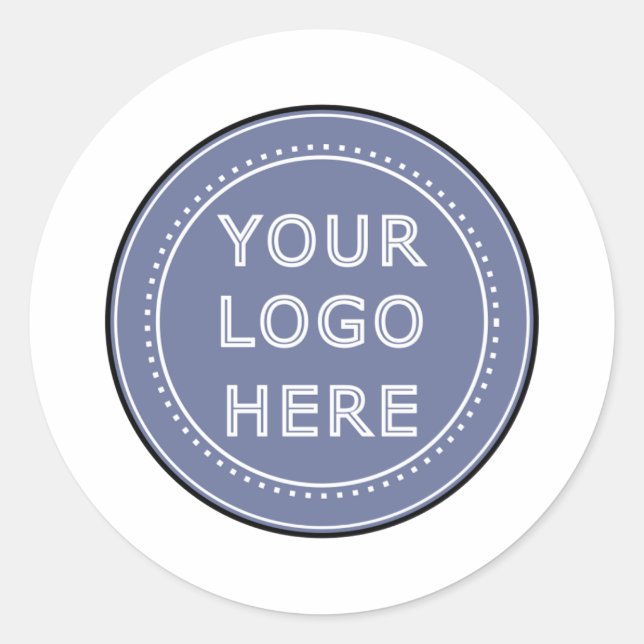 Sticker Rond Élégant, raffiné et personnalisé (Devant)