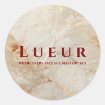 Elegant Rose Gold Marble Beauty Salon Professional