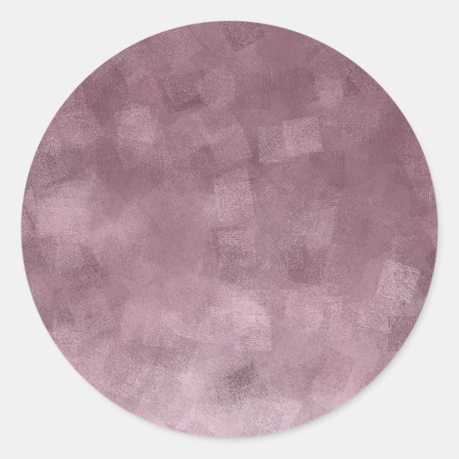 Sticker Rond Élégant Rose Gold Modèle Vierge Ajoutez Votre Text (Devant)