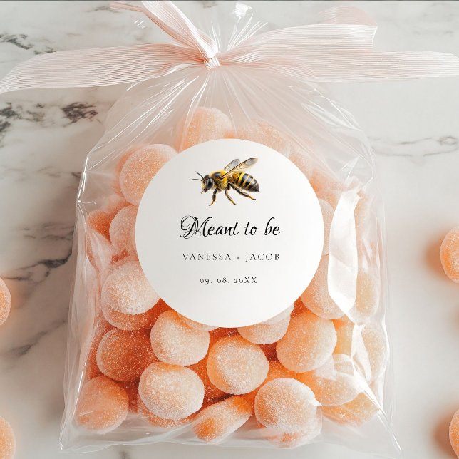 Sticker Rond Élégant signifié pour être mariage Faveur (Créateur téléchargé)