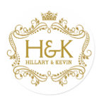 Elégante Parties scintillant Or Couronne & Cadre F