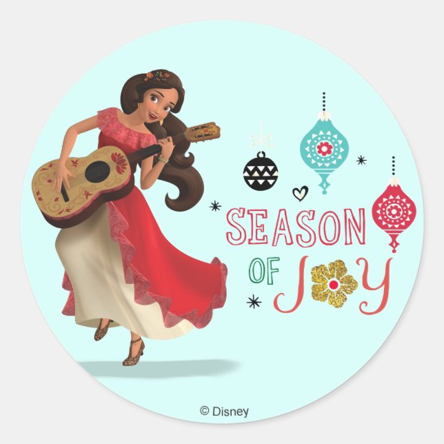 Sticker Rond Elena | Saison de la joie (Devant)