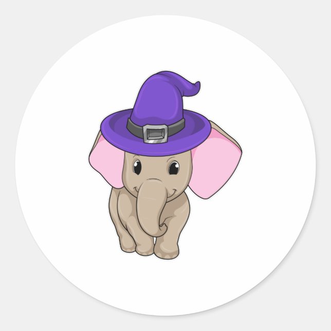 Sticker Rond Elephant (Devant)