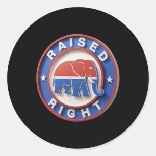 Sticker Rond Éléphant du Gop marche fièrement avec son héritage