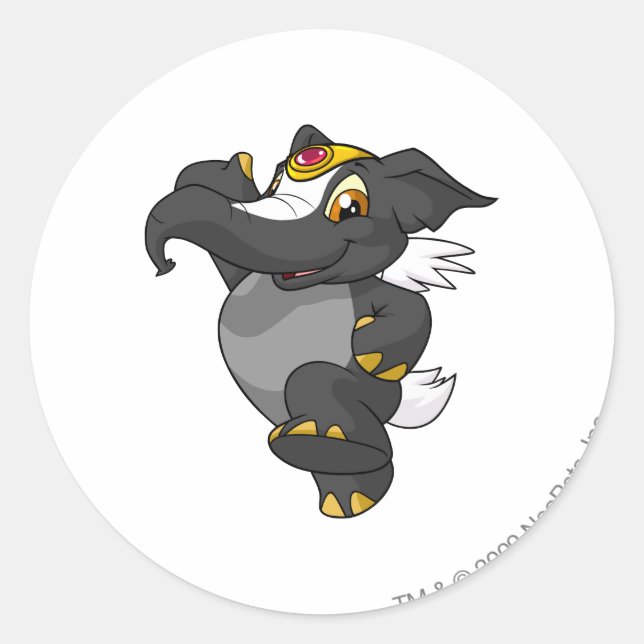 Sticker Rond Elephante Skunk (Devant)