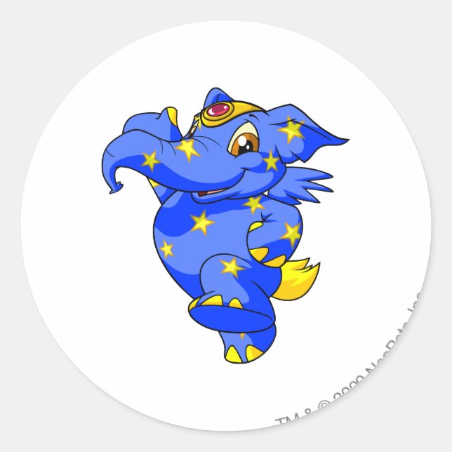 Sticker Rond Elephante Starry (Devant)