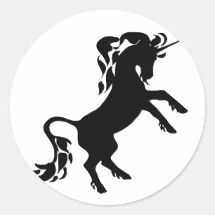 Sticker Rond Élevage de la licorne