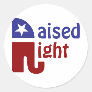 Sticker Rond Élevé à droite