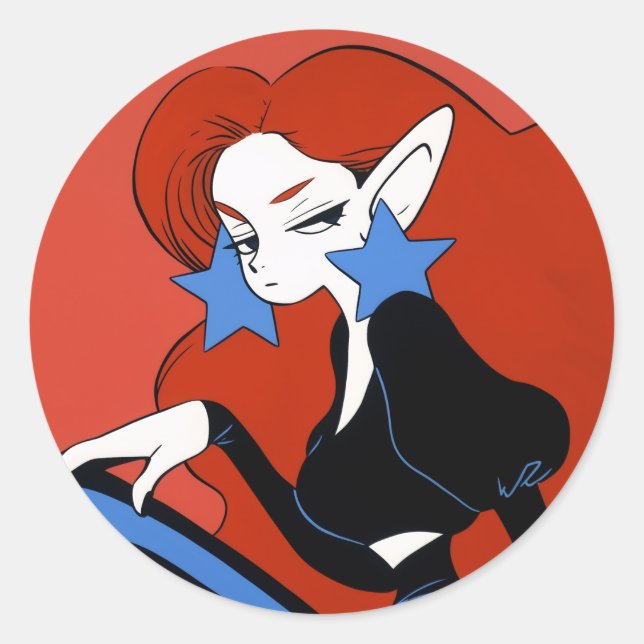 Sticker Rond Elf (Devant)