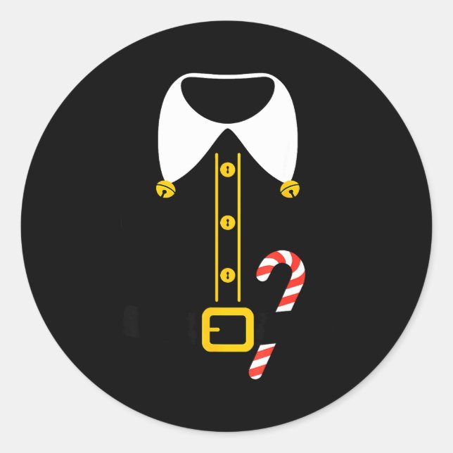 Sticker Rond Elf Costume  (Devant)