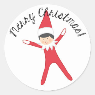 Sticker Rond Elf sur l'autocollant