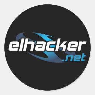 Sticker Rond elhacker.net black