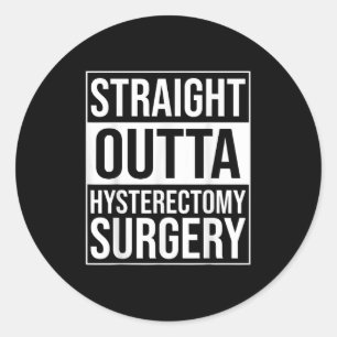 Sticker Rond Élimination de l'utérus de chirurgie de l'hystérec