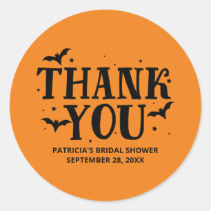 Sticker Rond Elle a trouvé sa Boo Fête de mariage d'Halloween 