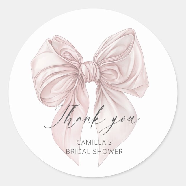 Sticker Rond Elle se marie Cadeau de Remerciement pour Enterrem (Devant)