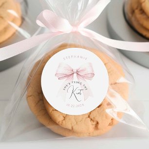 Sticker Rond Elle se marie : Shower pour la mariée