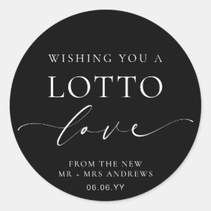 Sticker Rond Ellesmere Vous Souhaite Un Mariage D'Amour Loto