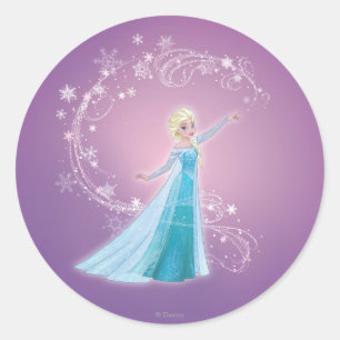 Sticker Rond Elsa   Aimer Thaws, Aimer Glows