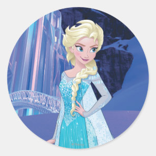 Sticker Rond Elsa Hiver éternel