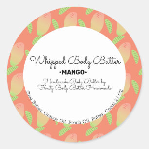 Sticker Rond Emballage de marque de bain de bouillon de parfum 