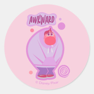 Sticker Rond Embarras "Awkward"