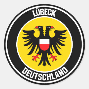 Sticker Rond Emblem rond de Lübeck