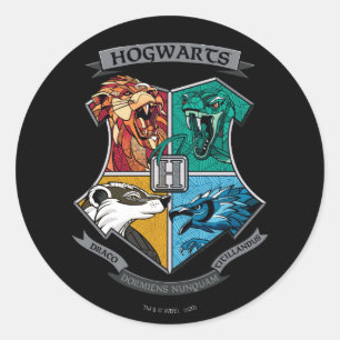 Sticker Rond Emblème croisé HOGWARTS™