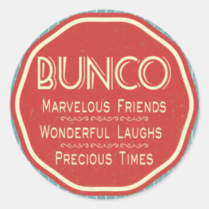 Sticker Rond Emblème de cru de Bunco